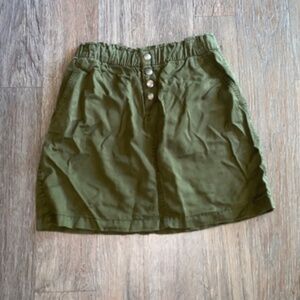 Loft size small olive green skirt